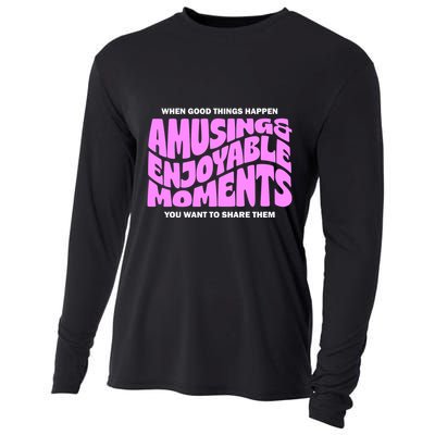 Amusing And Enjoyable Moments Cooling Performance Long Sleeve Crew