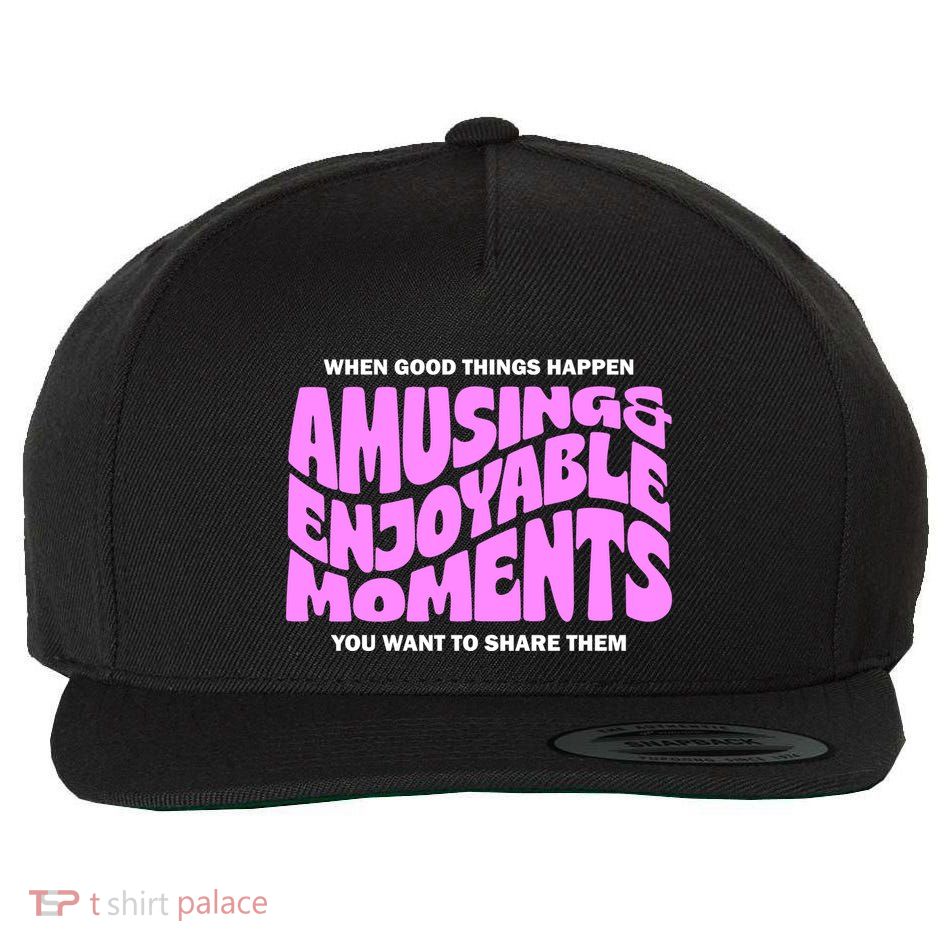 Amusing And Enjoyable Moments Wool Snapback Cap