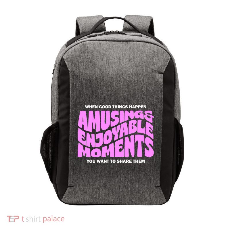 Amusing And Enjoyable Moments Vector Backpack