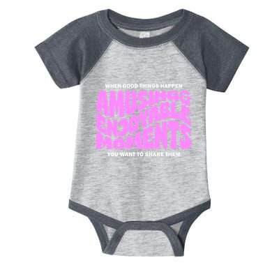 Amusing And Enjoyable Moments Infant Baby Jersey Bodysuit