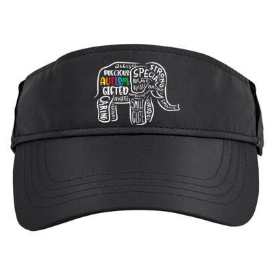 Autism Awareness Elephant Acceptance Autistic Adult Drive Performance Visor