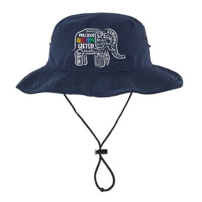 Autism Awareness Elephant Acceptance Autistic Legacy Cool Fit Booney Bucket Hat