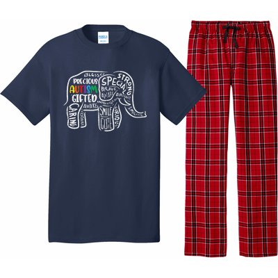 Autism Awareness Elephant Acceptance Autistic Pajama Set