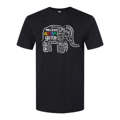 Autism Awareness Elephant Acceptance Autistic Softstyle® CVC T-Shirt