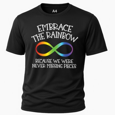 Autism Awareness Embrace The Rainbow Infinity Anti Puzzle Gift Performance Shirt