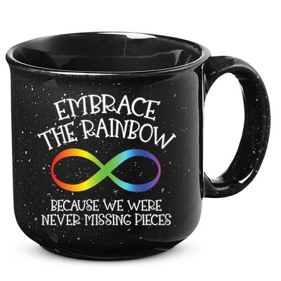 Autism Awareness Embrace The Rainbow Infinity Anti Puzzle Gift 15oz Campfire Ceramic Mug