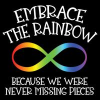 Autism Awareness Embrace The Rainbow Infinity Anti Puzzle Gift Women's Crop Top Tee