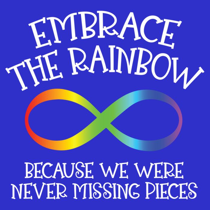 Autism Awareness Embrace The Rainbow Infinity Anti Puzzle Gift Womens Tank Top
