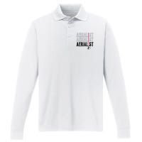 AERIALIST Performance Long Sleeve Polo