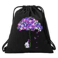 Alzheimer Awareness Elephant I Will Remember For You Supporter Alzheimer Drawstring Bag