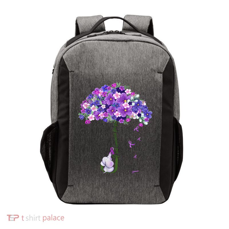 Alzheimer Awareness Elephant I Will Remember For You Supporter Alzheimer Vector Backpack