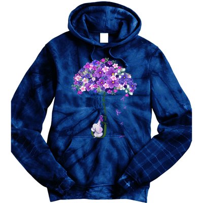 Alzheimer Awareness Elephant I Will Remember For You Supporter Alzheimer Tie Dye Hoodie