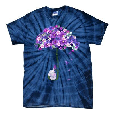 Alzheimer Awareness Elephant I Will Remember For You Supporter Alzheimer Tie-Dye T-Shirt