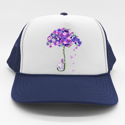 Alzheimer Awareness Elephant I Will Remember For You Supporter Alzheimer Trucker Hat