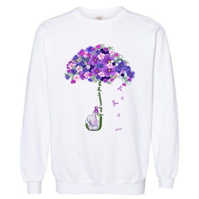 Alzheimer Awareness Elephant I Will Remember For You Supporter Alzheimer Garment-Dyed Sweatshirt