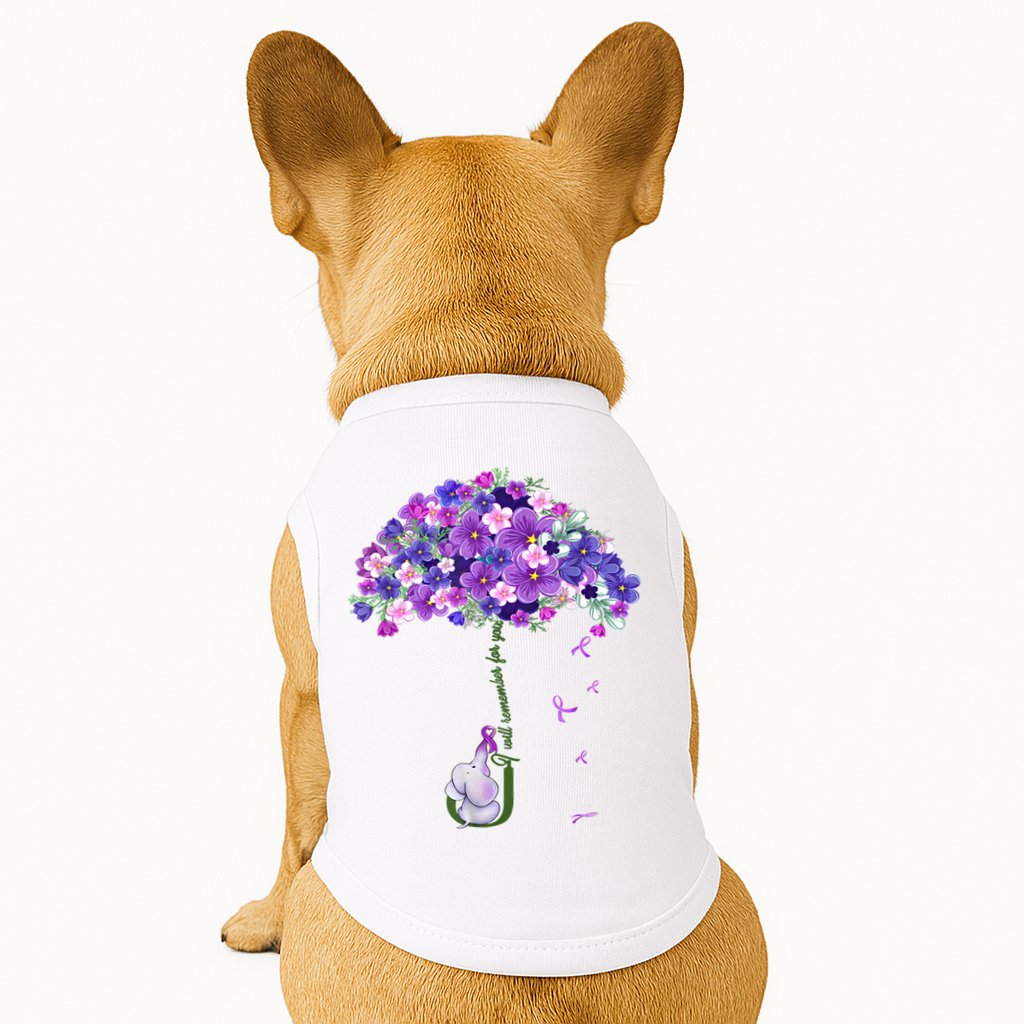 Alzheimer Awareness Elephant I Will Remember For You Supporter Alzheimer Doggie Tank