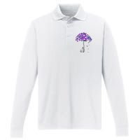 Alzheimer Awareness Elephant I Will Remember For You Supporter Alzheimer Performance Long Sleeve Polo