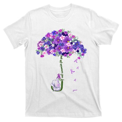 Alzheimer Awareness Elephant I Will Remember For You Supporter Alzheimer T-Shirt