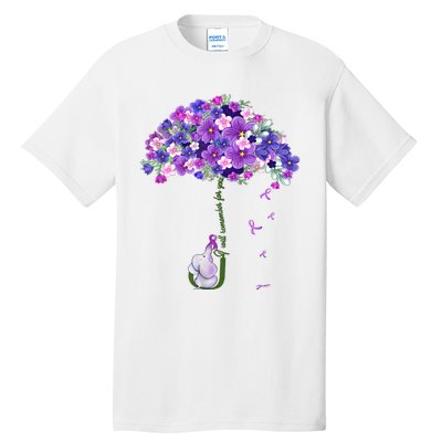 Alzheimer Awareness Elephant I Will Remember For You Supporter Alzheimer Tall T-Shirt