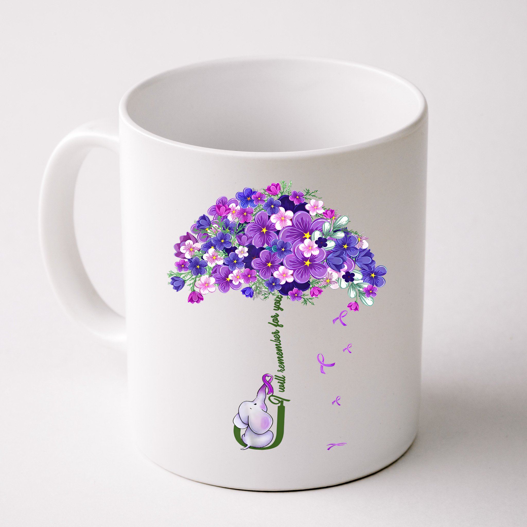 Alzheimer Awareness Elephant I Will Remember For You Supporter Alzheimer Mug