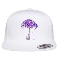 Alzheimer Awareness Elephant I Will Remember For You Supporter Alzheimer Flat Bill Trucker Hat