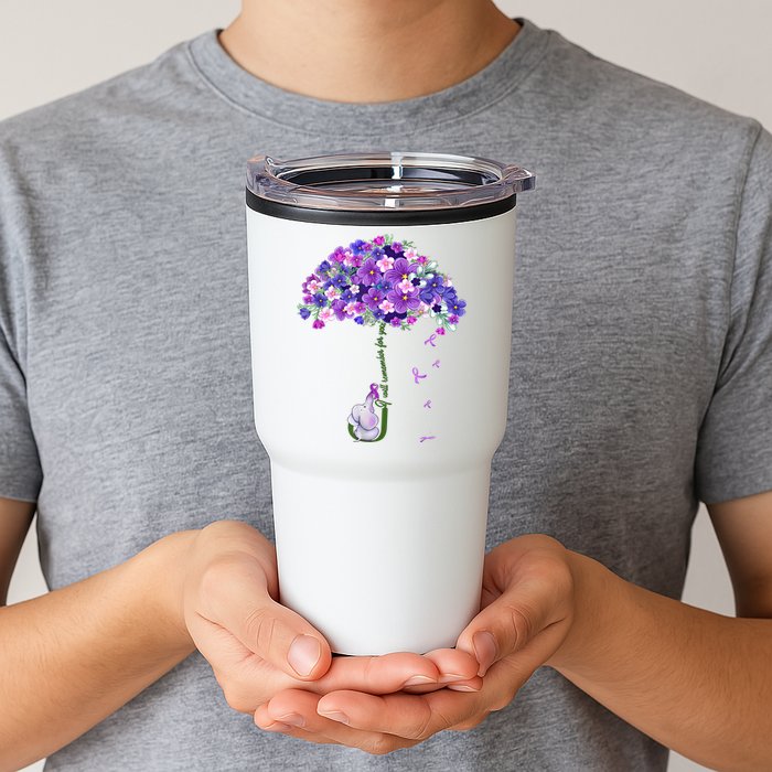 Alzheimer Awareness Elephant I Will Remember For You Supporter Alzheimer Tumbler