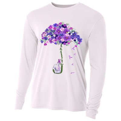 Alzheimer Awareness Elephant I Will Remember For You Supporter Alzheimer Cooling Performance Long Sleeve Crew