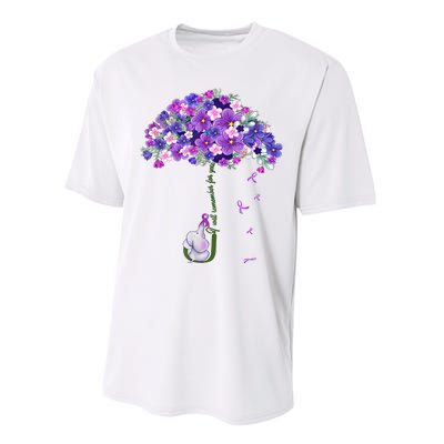 Alzheimer Awareness Elephant I Will Remember For You Supporter Alzheimer Performance Sprint T-Shirt