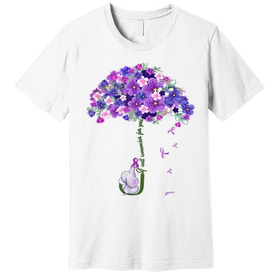 Alzheimer Awareness Elephant I Will Remember For You Supporter Alzheimer Premium T-Shirt