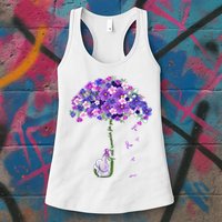 Alzheimer Awareness Elephant I Will Remember For You Supporter Alzheimer Womens Tank Top