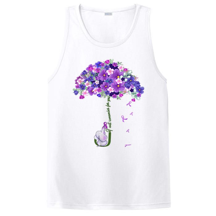 Alzheimer Awareness Elephant I Will Remember For You Supporter Alzheimer PosiCharge Competitor Tank