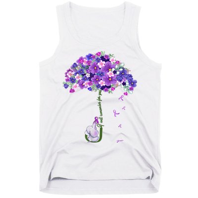 Alzheimer Awareness Elephant I Will Remember For You Supporter Alzheimer Tank Top