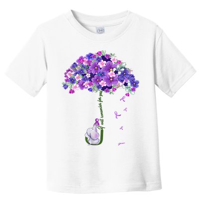 Alzheimer Awareness Elephant I Will Remember For You Supporter Alzheimer Toddler T-Shirt