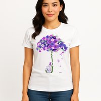 Alzheimer Awareness Elephant I Will Remember For You Supporter Alzheimer Womens T-Shirt