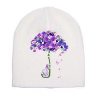 Alzheimer Awareness Elephant I Will Remember For You Supporter Alzheimer Short Acrylic Beanie