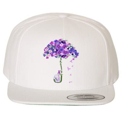Alzheimer Awareness Elephant I Will Remember For You Supporter Alzheimer Wool Snapback Cap