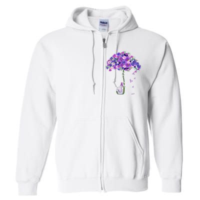 Alzheimer Awareness Elephant I Will Remember For You Supporter Alzheimer Full Zip Hoodie