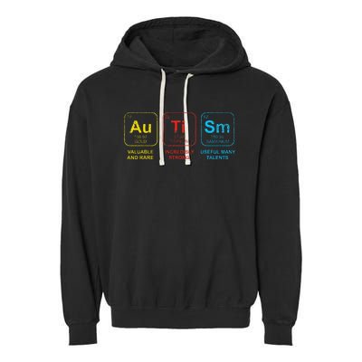 Autism Awareness Elements Periodic Table ASD Garment-Dyed Fleece Hoodie