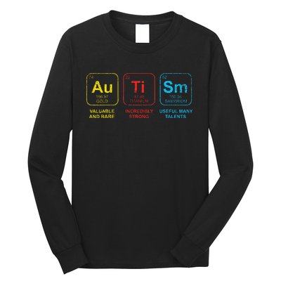 Autism Awareness Elements Periodic Table ASD Long Sleeve Shirt