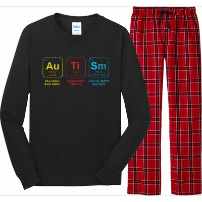 Autism Awareness Elements Periodic Table ASD Long Sleeve Pajama Set