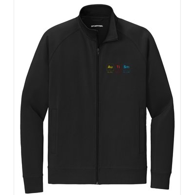 Autism Awareness Elements Periodic Table ASD Stretch Full-Zip Cadet Jacket