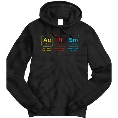 Autism Awareness Elements Periodic Table ASD Tie Dye Hoodie