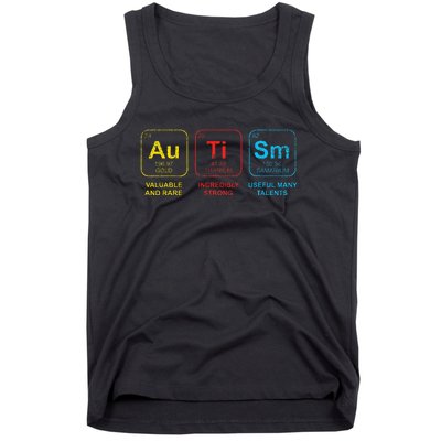 Autism Awareness Elements Periodic Table ASD Tank Top