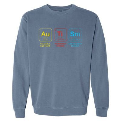 Autism Awareness Elements Periodic Table ASD Garment-Dyed Sweatshirt