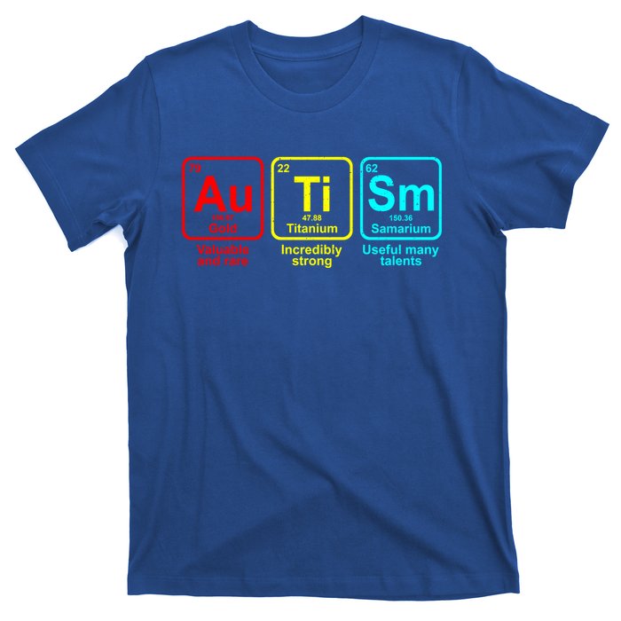 Autism Awareness Elets Periodic Table Funny Gift T-Shirt