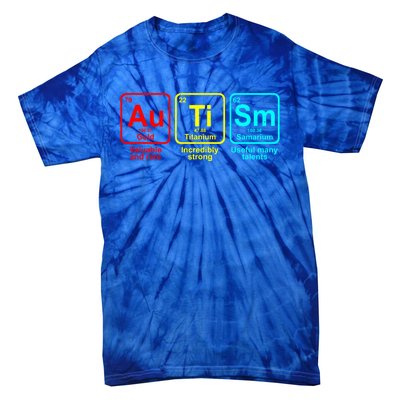 Autism Awareness Elets Periodic Table Funny Gift Tie-Dye T-Shirt