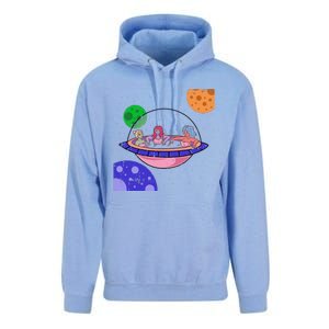 Area51 Alien Easy Bathtub Space Lazy UFO Halloween Gift Unisex Surf Hoodie