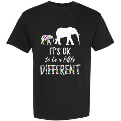 Autism Awareness Elephant It's OK To Be Different Garment-Dyed Heavyweight T-Shirt