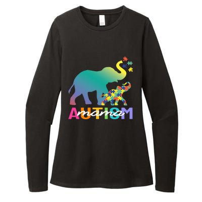 Autism Awareness Elephant Autism Mom Gift Womens CVC Long Sleeve Shirt