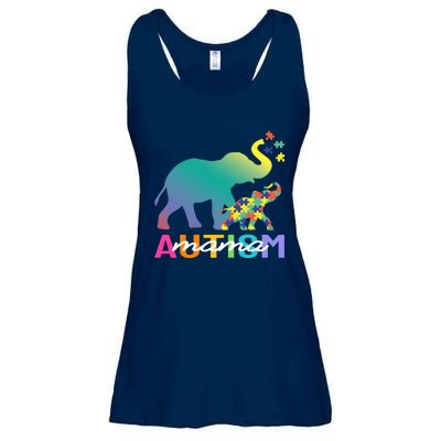 Autism Awareness Elephant Autism Mom Gift Ladies Essential Flowy Tank